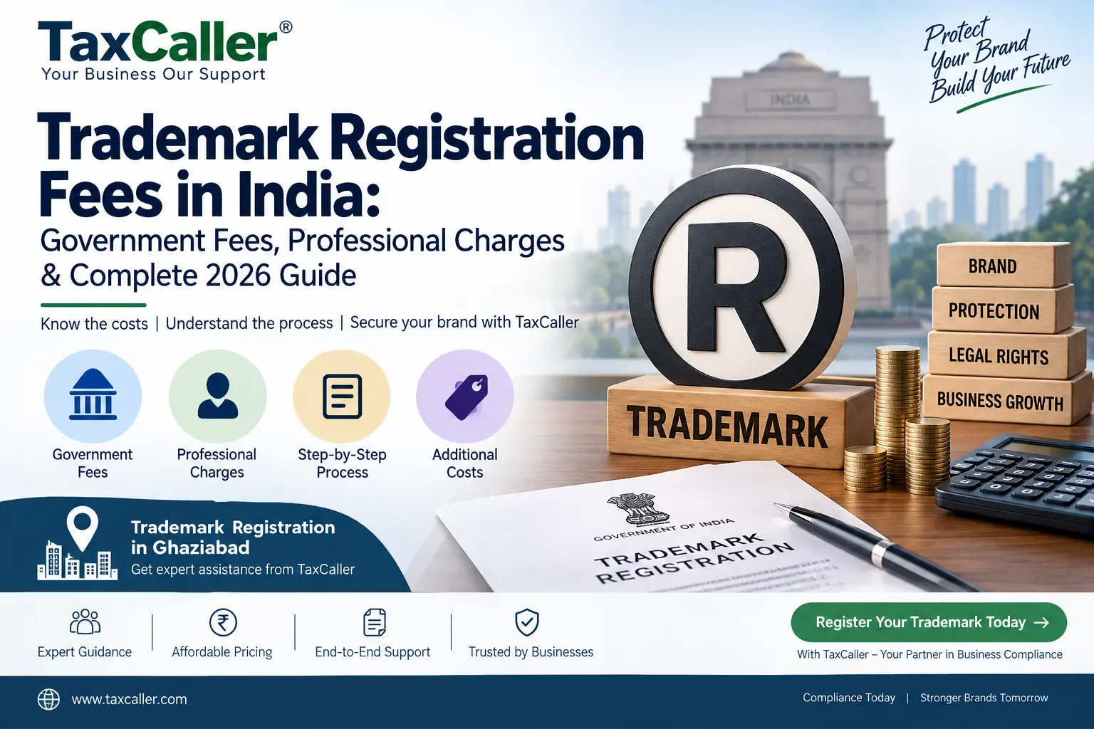 Trademark Registration Fees in India: Government Fees, Professional Charges &amp; Complete 2026 Guide