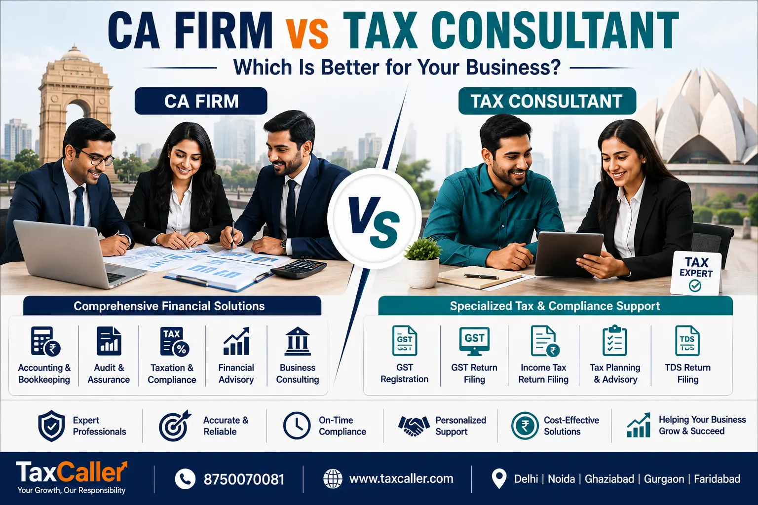 CA Firm vs Tax Consultant: Which One Should You Choose for Your Business in 2026?