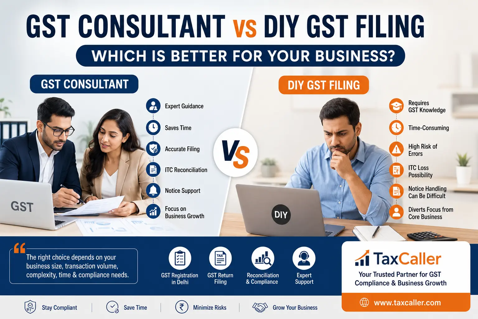 GST Consultant vs DIY GST Filing: Which Is Better for Your Business?