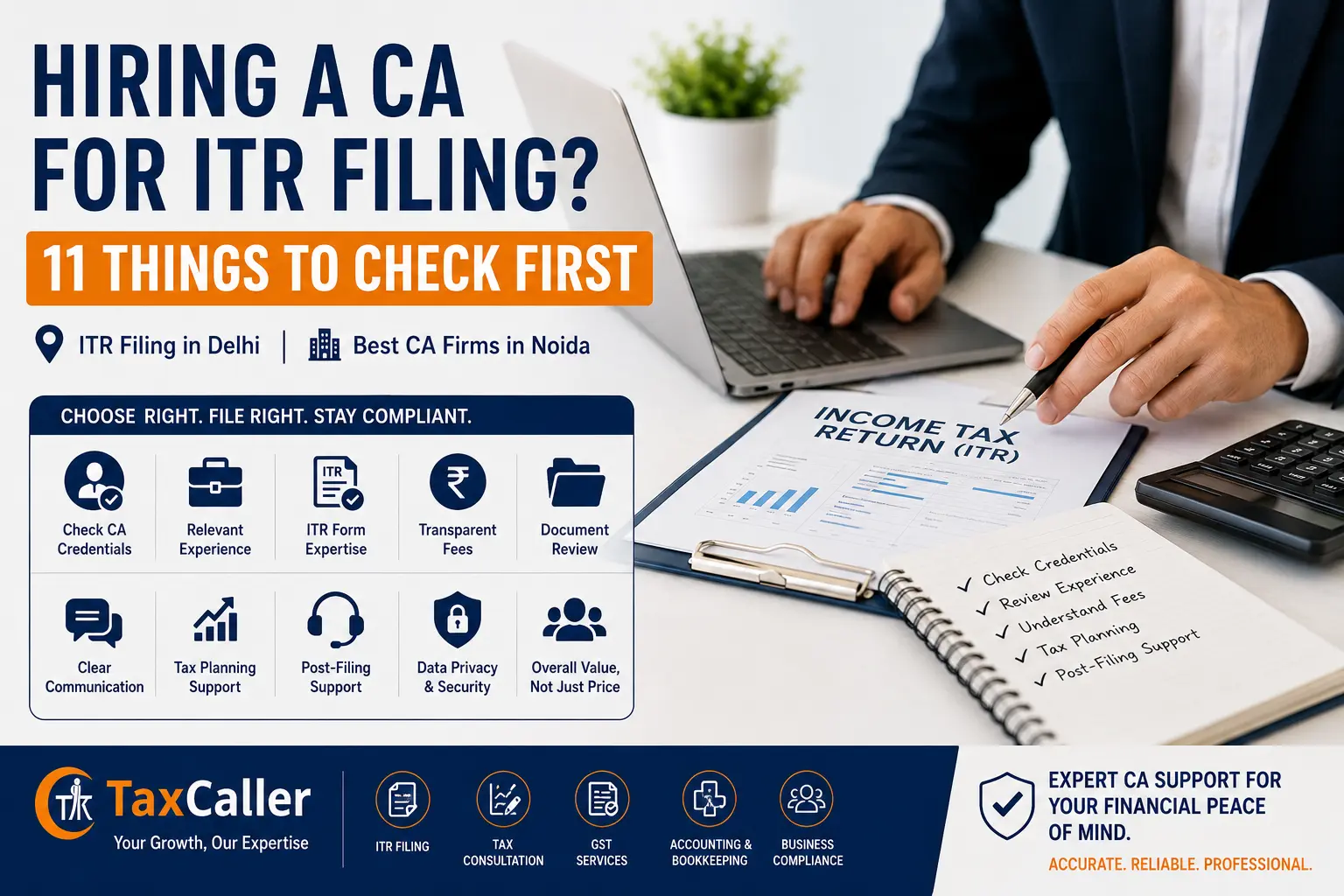 Choosing a CA for ITR Filing: 11 Things Every Taxpayer Should Check